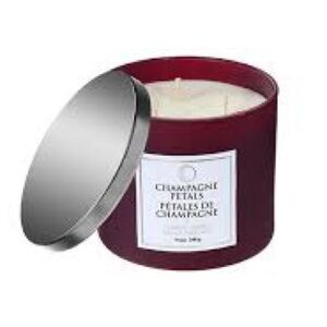 Champagne Aromatherapy Scented Candle with White Wax